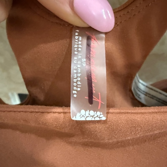 NWOT FP Movement Never Better Square Neck Bra and Shorts- Sequoia - Picture 8 of 11